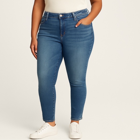 GAP Women's Classic Blue Universal Legging Skinny Jeans Size 14 / 32R - Picture 1 of 9